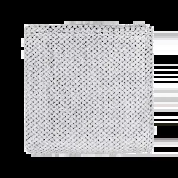 Zusa White with Charcoal Plush Siesta Blanket